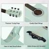imageADM 38quot Inch Acoustic Guitar Bundle for Beginners Adults with Online Lesson Cutaway Wood Acustica Guitarra Starter Set Package with Gig Bag Strap Steel Strings Picks Capos Stand GreenGreen