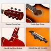 imageADM 38quot Inch Acoustic Guitar Bundle for Beginners Adults with Online Lesson Cutaway Wood Acustica Guitarra Starter Set Package with Gig Bag Strap Steel Strings Picks Capos Stand GreenSunburst