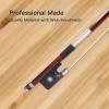 imageADM 44 Full Size Student Cello Bow Well Balanced Handmade Brazilwood Classic Cellos Bow Light Weight with Horsehair Ebony Frog for Beginners44 Size