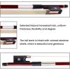 imageADM 44 Full Size Student Violin Bow Well Balanced Handmade Brazilwood Bow with Horsehair Ebony Frog with Pearl Eye and Pearl Slide Brown12 Size