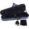 imageADM 44 Full Size Violin Hard Case Basic Professional Triangular Shape Backpack Super Light Suspension BlackBlue