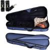 imageADM 44 Full Size Violin Hard Case Basic Professional Triangular Shape Backpack Super Light Suspension BlackBlue1