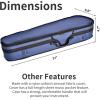 imageADM 44 Full Size Violin Hard Case Basic Professional Triangular Shape Backpack Super Light Suspension BlackBlue1