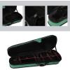 imageADM 44 Full Size Violin Hard Case Basic Professional Triangular Shape Backpack Super Light Suspension BlackDark Green