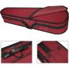 imageADM 44 Full Size Violin Hard Case Basic Professional Triangular Shape Backpack Super Light Suspension BlackWine Red
