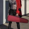 imageADM 44 Full Size Violin Hard Case Basic Professional Triangular Shape Backpack Super Light Suspension BlackWine Red