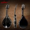 imageADM Acoustic Mandolin Instrument Kit Music A Style for Kids Students Adults Wood Mandolins Beginner Set With Bag Tuner Pickup Strap Strings Picks and Hanger SunbrustDrak Black