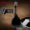 imageADM Acoustic Mandolin Instrument Kit Music A Style for Kids Students Adults Wood Mandolins Beginner Set With Bag Tuner Pickup Strap Strings Picks and Hanger SunbrustDrak Black