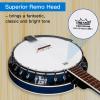 imageADM Banjo 5 String Full Size Banjoes Set 38 Inch Beginner Banjo Kit with Resonator Remo Drum Head Open or Closed Back Gift Package Free Lessons Starter Accessories for Adults Teenager BrownBlueburst