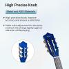 imageADM Beginner Acoustic Classical Guitar 30 Inch Nylon Strings Wooden Guitar Bundle Kit for Kid Boy Girl Student Youth Guitarra Online Lessons with Gig Bag Strap Tuner Extra Strings PicksBlack 1Blueburst
