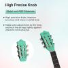 imageADM Beginner Acoustic Classical Guitar 30 Inch Nylon Strings Wooden Guitar Bundle Kit for Kid Boy Girl Student Youth Guitarra Online Lessons with Gig Bag Strap Tuner Extra Strings PicksPink 1Cyan Green