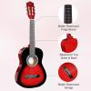 imageADM Beginner Acoustic Classical Guitar 30 Inch Nylon Strings Wooden Guitar Bundle Kit for Kid Boy Girl Student Youth Guitarra Online Lessons with Gig Bag Strap Tuner Extra Strings PicksPink 1Redburst