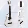 imageADM Beginner Acoustic Classical Guitar 30 Inch Nylon Strings Wooden Guitar Bundle Kit for Kid Boy Girl Student Youth Guitarra Online Lessons with Gig Bag Strap Tuner Extra Strings PicksBlack 1White