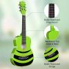 imageADM Beginner Acoustic Classical Guitar 30 Inch Nylon Strings Wooden Guitar Bundle Kit for Kid Boy Girl Student Youth Guitarra Online Lessons with Gig Bag Strap Tuner Extra Strings PicksBlack 1Green