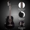 imageADM Beginner Acoustic Classical Guitar 30 Inch Nylon Strings Wooden Guitar Bundle Kit for Kid Boy Girl Student Youth Guitarra Online Lessons with Gig Bag Strap Tuner Extra Strings PicksBlack 1Black 1