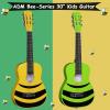imageADM Beginner Acoustic Classical Guitar 30 Inch Nylon Strings Wooden Guitar Bundle Kit for Kid Boy Girl Student Youth Guitarra Online Lessons with Gig Bag Strap Tuner Extra Strings PicksBlack 1Green