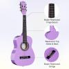 imageADM Beginner Acoustic Classical Guitar 30 Inch Nylon Strings Wooden Guitar Bundle Kit for Kid Boy Girl Student Youth Guitarra Online Lessons with Gig Bag Strap Tuner Extra Strings PicksPink 1Purple