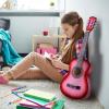 imageADM Beginner Acoustic Classical Guitar 30 Inch Nylon Strings Wooden Guitar Bundle Kit for Kid Boy Girl Student Youth Guitarra Online Lessons with Gig Bag Strap Tuner Extra Strings PicksPink 1Hot Pink