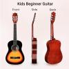 imageADM Beginner Acoustic Classical Guitar 30 Inch Nylon Strings Wooden Guitar Bundle Kit for Kid Boy Girl Student Youth Guitarra Online Lessons with Gig Bag Strap Tuner Extra Strings PicksBlack 1Sunburst