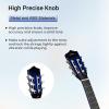 imageADM Beginner Acoustic Classical Guitar 30 Inch Nylon Strings Wooden Guitar Bundle Kit for Kid Boy Girl Student Youth Guitarra Online Lessons with Gig Bag Strap Tuner Extra Strings PicksBlack 1Blue