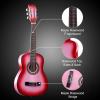 imageADM Beginner Acoustic Classical Guitar 30 Inch Nylon Strings Wooden Guitar Bundle Kit for Kid Boy Girl Student Youth Guitarra Online Lessons with Gig Bag Strap Tuner Extra Strings PicksPink 1Hot Pink