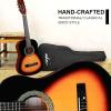 imageADM Beginner Acoustic Classical Guitar 30 Inch Nylon Strings Wooden Guitar Bundle Kit for Kid Boy Girl Student Youth Guitarra Online Lessons with Gig Bag Strap Tuner Extra Strings PicksBlack 1Sunburst