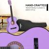 imageADM Beginner Acoustic Classical Guitar 30 Inch Nylon Strings Wooden Guitar Bundle Kit for Kid Boy Girl Student Youth Guitarra Online Lessons with Gig Bag Strap Tuner Extra Strings PicksBlack 1Purple