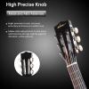 imageADM Beginner Acoustic Classical Guitar 30 Inch Nylon Strings Wooden Guitar Bundle Kit for Kid Boy Girl Student Youth Guitarra Online Lessons with Gig Bag Strap Tuner Extra Strings PicksBlack 1Black 1