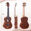 imageADM Concert Ukulele Beginner Kit Mahogany Hawaiian Wood Ukelele Bundle Ukalalee Set with Uke Free Starter Lessons for kids Students and Adults Yellow Brown Khaki 23 inchKhaki