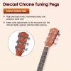 imageADM Dreadnought Acoustic Guitar Kit with Free Lesson for Beginner Adult Teen Full Size Acustica Guitarra Starter Bundle Set wBag Strap Tuner Capo Pickguard Music Stand Right HandSunburst 41 InchBrownCutaway