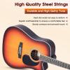 imageADM Dreadnought Acoustic Guitar Kit with Free Lesson for Beginner Adult Teen Full Size Acustica Guitarra Starter Bundle Set wBag Strap Tuner Capo Pickguard Music Stand Right HandSunburst 41 InchSunburstCutaway