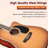 imageADM Dreadnought Acoustic Guitar Kit with Free Lesson for Beginner Adult Teen Full Size Acustica Guitarra Starter Bundle Set wBag Strap Tuner Capo Pickguard Music Stand Right HandSunburst 41 InchBrownCutaway