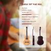 imageADM Full Size Classical Nylon Strings Acoustic Guitar 29 x 75x 50mm Classic Guitarra Starter Bundle for Adult with Free Lessons Gig Bag Tuner Footstool Kids Student Beginner Kits NatureNature
