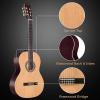 imageADM Full Size Classical Nylon Strings Acoustic Guitar 29 x 75x 50mm Classic Guitarra Starter Bundle for Adult with Free Lessons Gig Bag Tuner Footstool Kids Student Beginner Kits NatureNature
