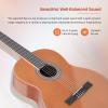 imageADM Full Size Classical Nylon Strings Acoustic Guitar 29 x 75x 50mm Classic Guitarra Starter Bundle for Adult with Free Lessons Gig Bag Tuner Footstool Kids Student Beginner Kits NatureYellow