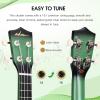 imageADM Ukulele for Beginners Hawaiian Wood Ukelele Kit for Kids Adult Student Starter Professional Ukalelee Pack Bundle with Free Lessons Gig Bag Strap Nylon String Tuner BrownSapele 21 InchGreenbrust