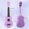 imageADM Ukulele for Beginners Hawaiian Wood Ukelele Kit for Kids Adult Student Starter Professional Ukalelee Pack Bundle with Free Lessons Gig Bag Strap Nylon String Tuner BrownSapele 21 InchLight Purple