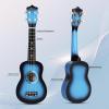 imageADM Ukulele for Beginners Hawaiian Wood Ukelele Kit for Kids Adult Student Starter Professional Ukalelee Pack Bundle with Free Lessons Gig Bag Strap Nylon String Tuner BrownSapele 21 InchBluebrust