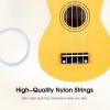imageADM Ukulele for Beginners Hawaiian Wood Ukelele Kit for Kids Adult Student Starter Professional Ukalelee Pack Bundle with Free Lessons Gig Bag Strap Nylon String Tuner BrownSapele 21 InchBaby Yellow