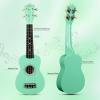 imageADM Ukulele for Beginners Hawaiian Wood Ukelele Kit for Kids Adult Student Starter Professional Ukalelee Pack Bundle with Free Lessons Gig Bag Strap Nylon String Tuner BrownSapele 21 InchCyan Green