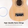 imageADM Ukulele for Beginners Hawaiian Wood Ukelele Kit for Kids Adult Student Starter Professional Ukalelee Pack Bundle with Free Lessons Gig Bag Strap Nylon String Tuner BrownSapele 21 InchNatural