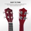 imageADM Ukulele for Beginners Hawaiian Wood Ukelele Kit for Kids Adult Student Starter Professional Ukalelee Pack Bundle with Free Lessons Gig Bag Strap Nylon String Tuner BrownSapele 21 InchSunset
