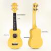 imageADM Ukulele for Beginners Hawaiian Wood Ukelele Kit for Kids Adult Student Starter Professional Ukalelee Pack Bundle with Free Lessons Gig Bag Strap Nylon String Tuner BrownSapele 21 InchBaby Yellow