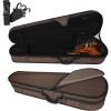 imageADM 44 Full Size Violin Hard Case Basic Professional Triangular Shape Backpack Super Light Suspension BlackBrown