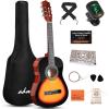 imageADM Beginner Acoustic Classical Guitar 30 Inch Nylon Strings Wooden Guitar Bundle Kit for Kid Boy Girl Student Youth Guitarra Online Lessons with Gig Bag Strap Tuner Extra Strings PicksPink 1Sunburst