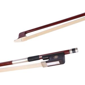 imageADM 44 Full Size Student Cello Bow Well Balanced Handmade Brazilwood Classic Cellos Bow Light Weight with Horsehair Ebony Frog for Beginners44 Size