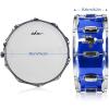 imageADM 14quotX 55quot Snare Drum Set Kids Student Snare Drum Beginner Kit with Stand Drum Mute Pad Strap Drum Sticks Drum Keys BlackBlue
