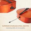 imageADM 44 Full Size Acoustic Cello Beginner Acoustic Cello Kit with Portable Bag Stand Bow Mute Rosin Endpin Holder for Beginner Adults ampamp Students44 Size