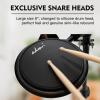 imageADM Electronic Drum Set With 4 Quiet Electric Drum Mesh Pads 180 Sounds Electric Drum Kit For Beginngers with 2 Switch Pedals Throne Headphones DrumSticks and Melodics Lessons